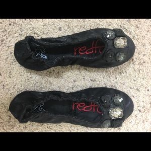 Red fern Ballet Flats